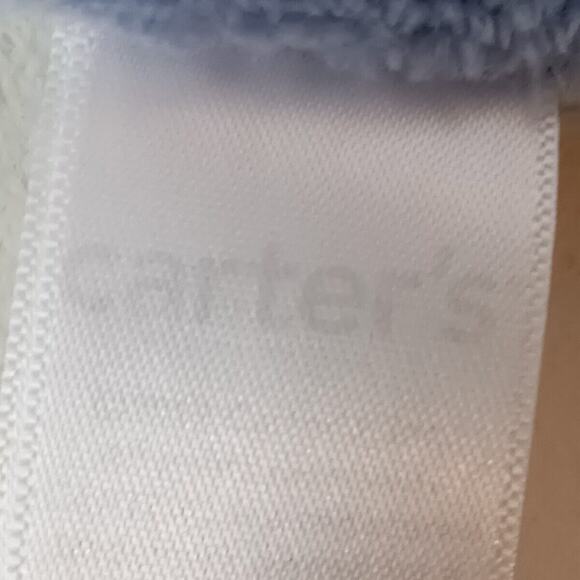 Carters Puppy Dog Baby Lovey Stuffed Toy Brown Blue Security Blanket Fleece - Picture 6 of 6